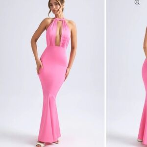Oh Polly Pink Sleeveless Bodycon Dress
